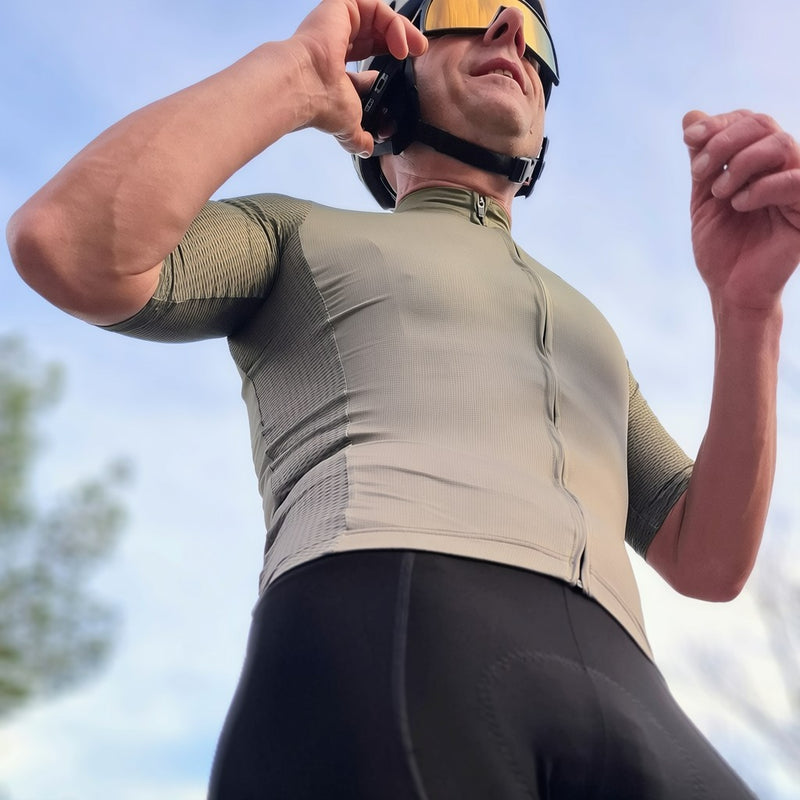 Maillot Vélo ORIZN Air - Olive Dégradé