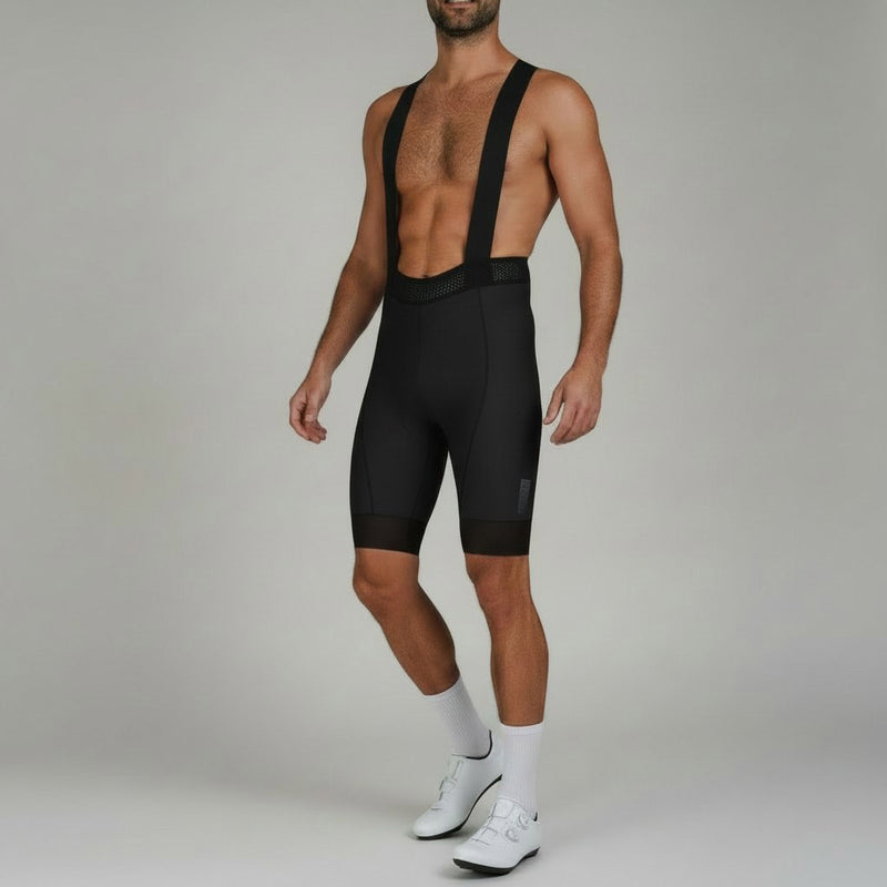 Cuissard Vélo Homme Bretelles ORIZN - Noir