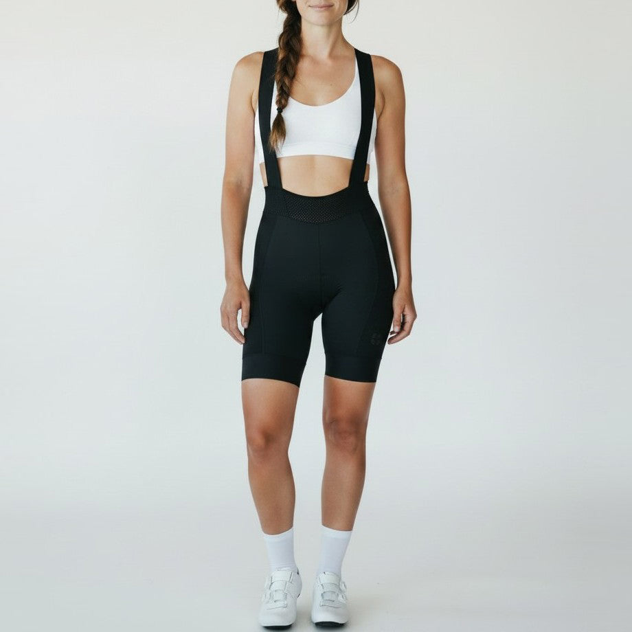 Cuissard Vélo Femme Bretelles ORIZN - Noir