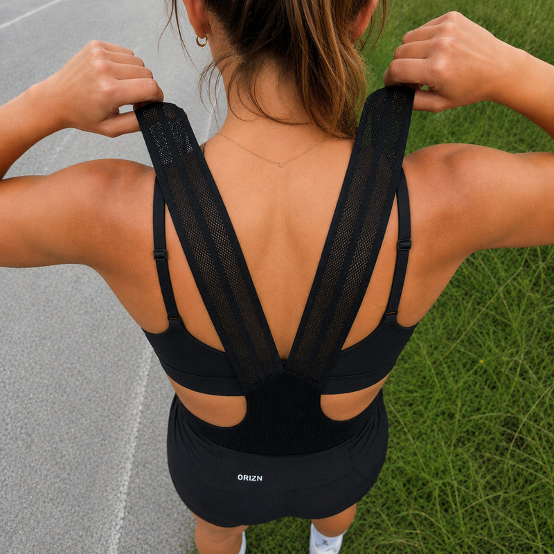 Cuissard Vélo Femme Bretelles ORIZN - Noir