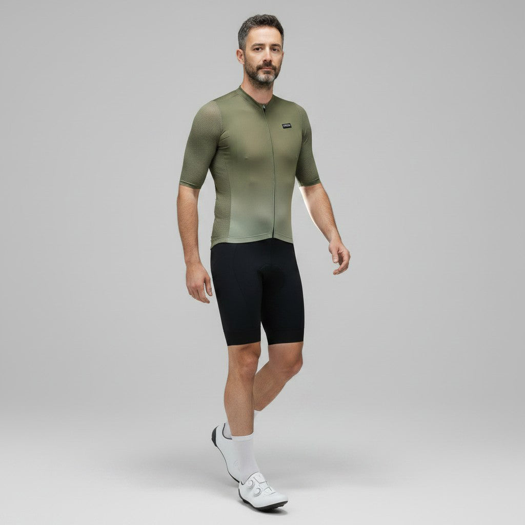 Maillot Vélo ORIZN Air - Olive Dégradé