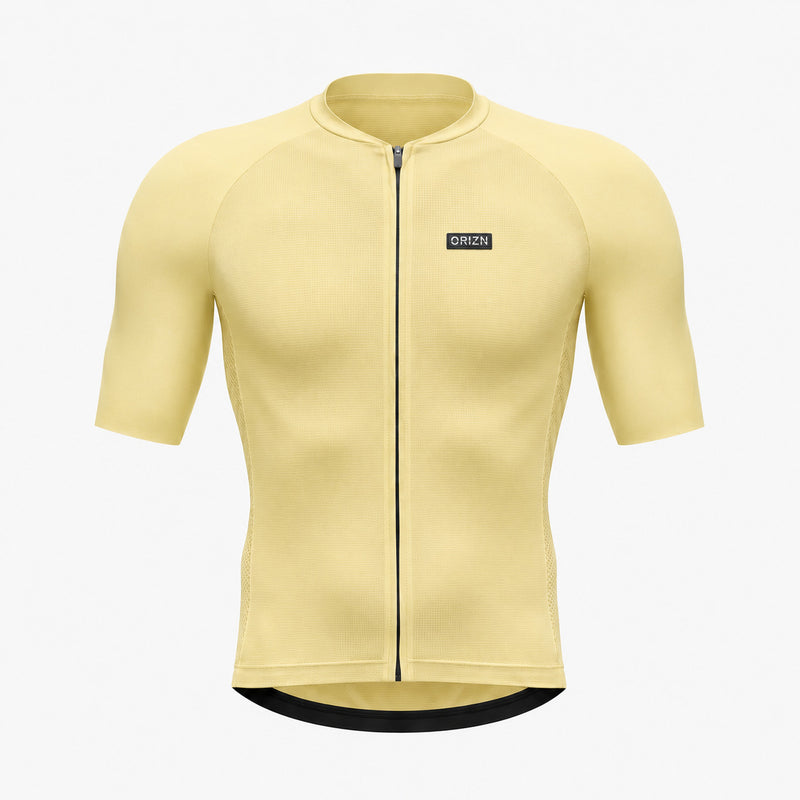 Maillot Vélo ORIZN Pace - Jaune soleil