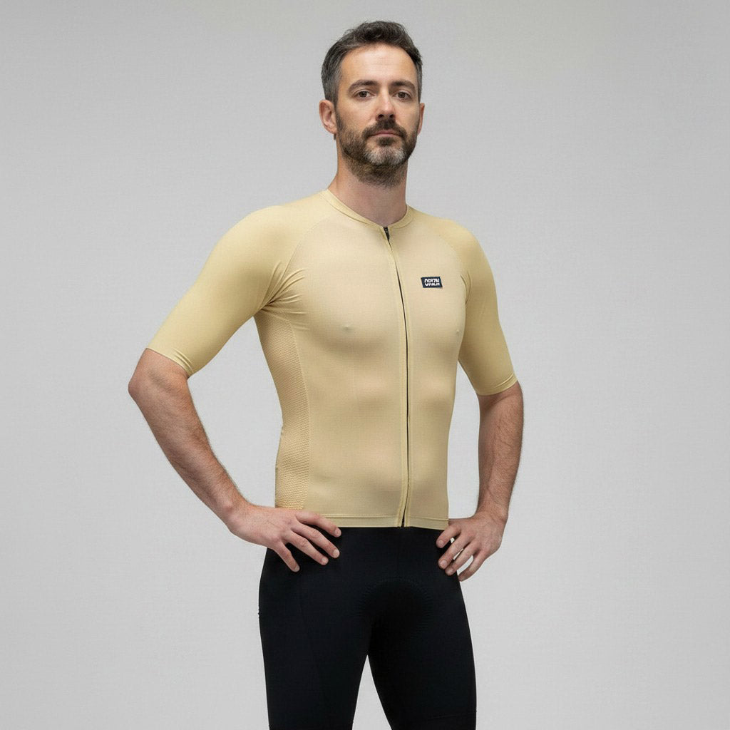 Maillot Vélo ORIZN Pace - Jaune soleil