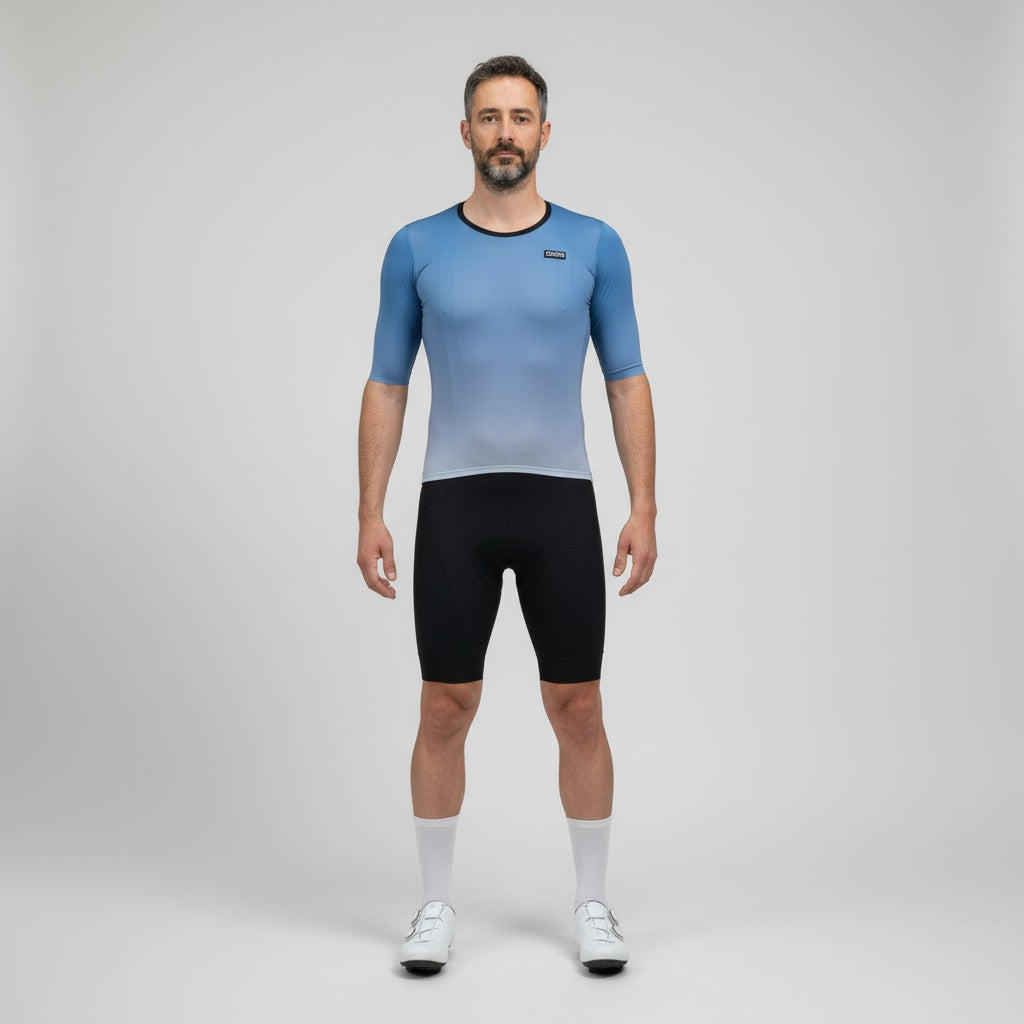 Maillot Vélo ORIZN Flow - Bleu Azur