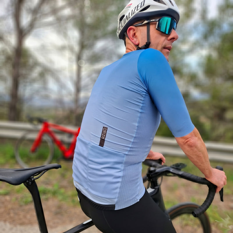 Maillot Vélo ORIZN Flow - Bleu Azur