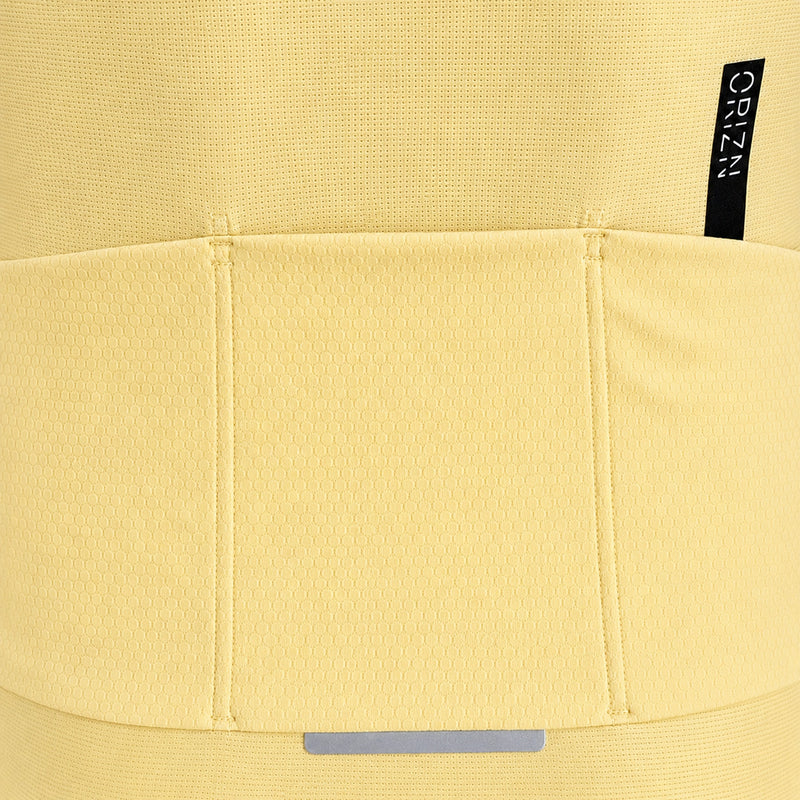 Maillot Vélo ORIZN Pace - Jaune soleil